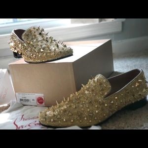 Luxury Gold Men loafer Shoes